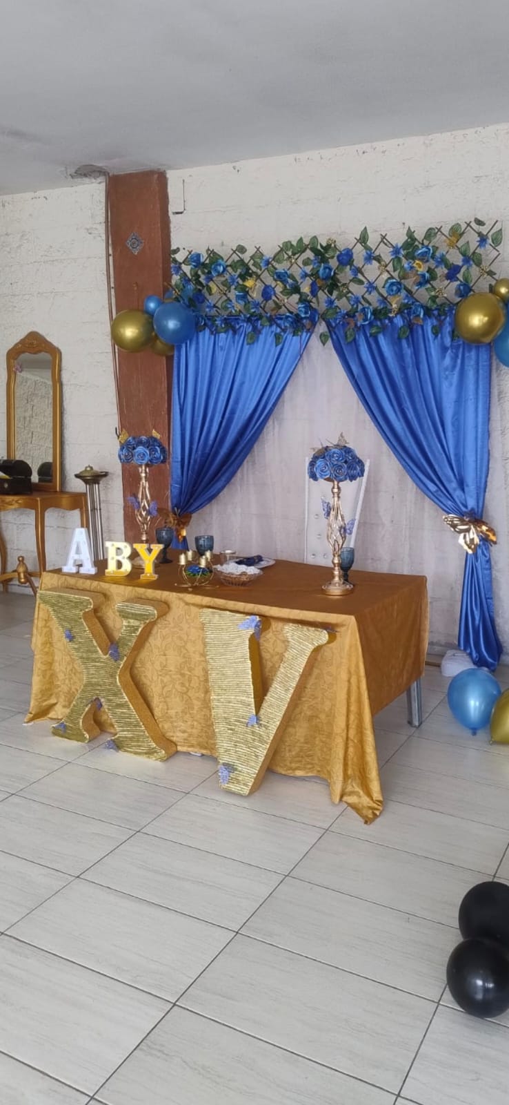 Montaje de mesa para evento